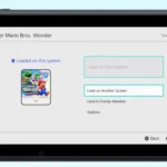 Giao diện lựa chọn thành viên gia đình để cho mượn game Virtual Game Card trên Nintendo Switch