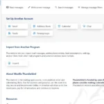 Giao diện thiết lập tài khoản email trên Mozilla Thunderbird, minh họa tính năng hỗ trợ đa nền tảng.