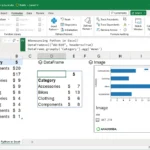 Giao diện tích hợp Python trong Microsoft Excel, minh họa quy trình làm sạch dữ liệu khách hàng.