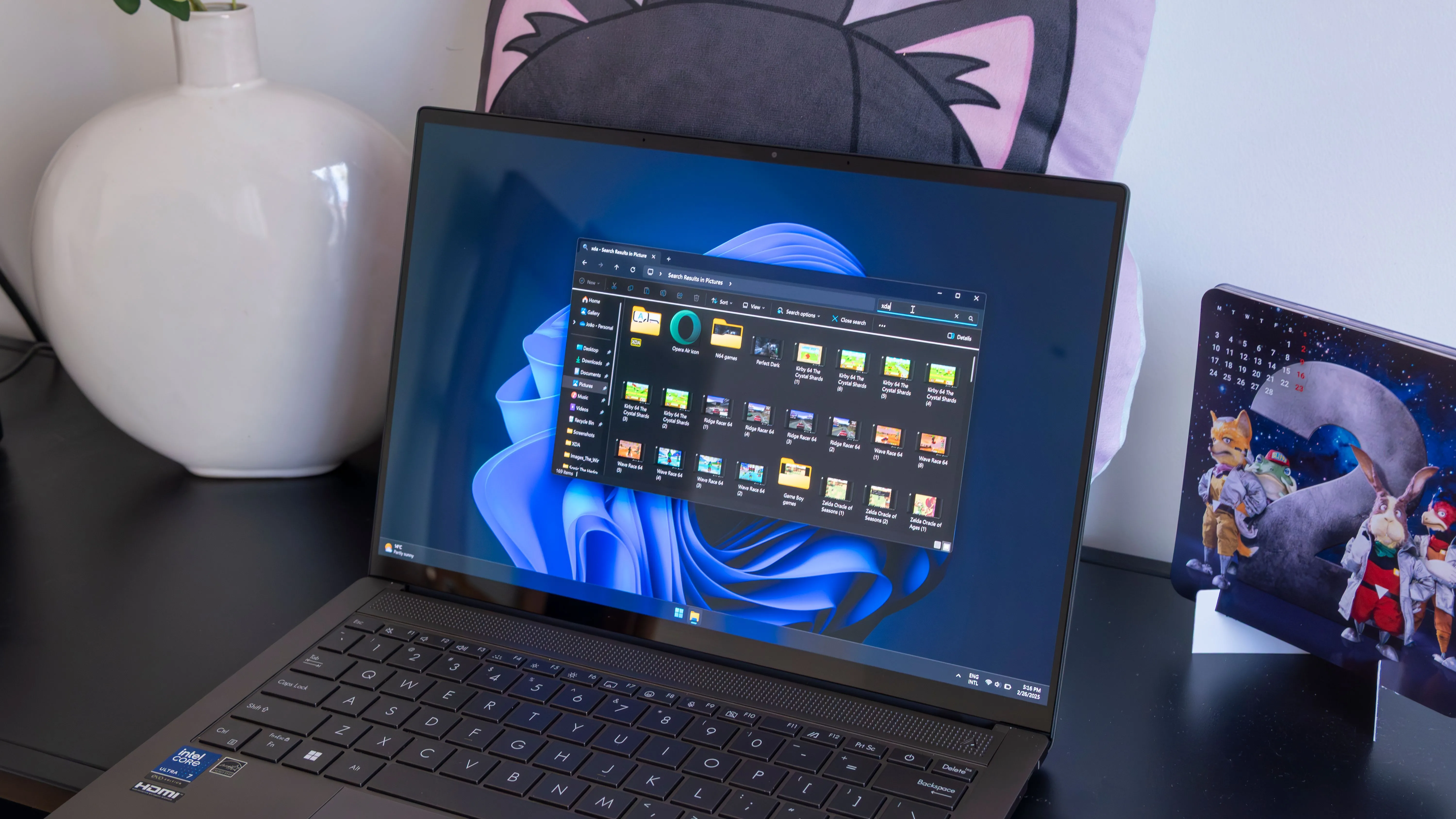 Giao diện tìm kiếm trên laptop Windows 11 minh họa lỗi in ấn phổ biến