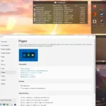 Giao diện tính năng Pages của Fences cho phép tạo nhiều trang desktop ảo