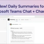 Giao diện tóm tắt hàng ngày của Read AI cho các cuộc trò chuyện và kênh Microsoft Teams