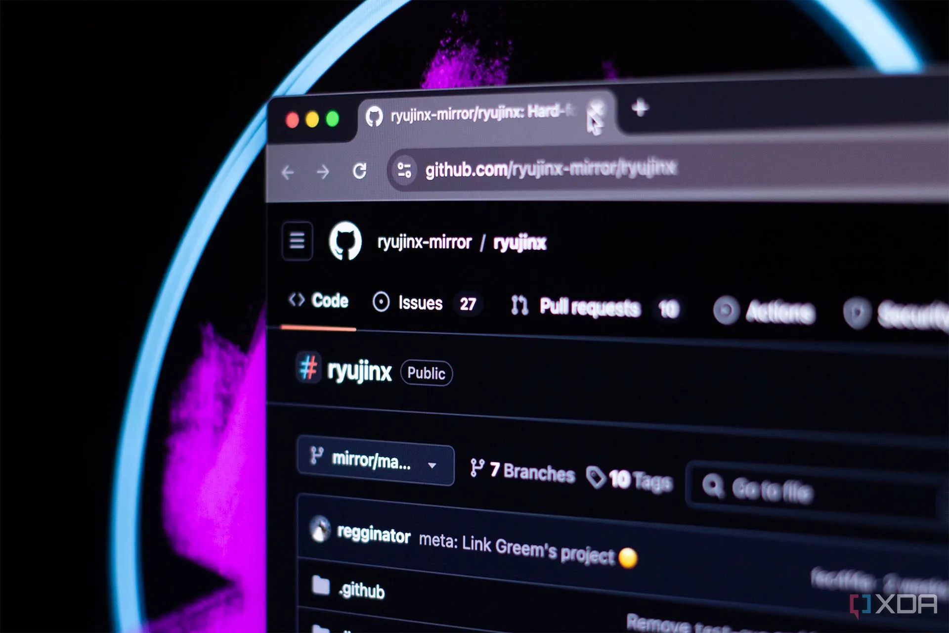 Giao diện trang GitHub của Ryujinx, minh họa các dịch vụ chưa hỗ trợ đầy đủ IPv6