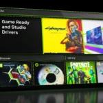 Giao diện ứng dụng Nvidia, nơi người dùng có thể quản lý và cập nhật driver.