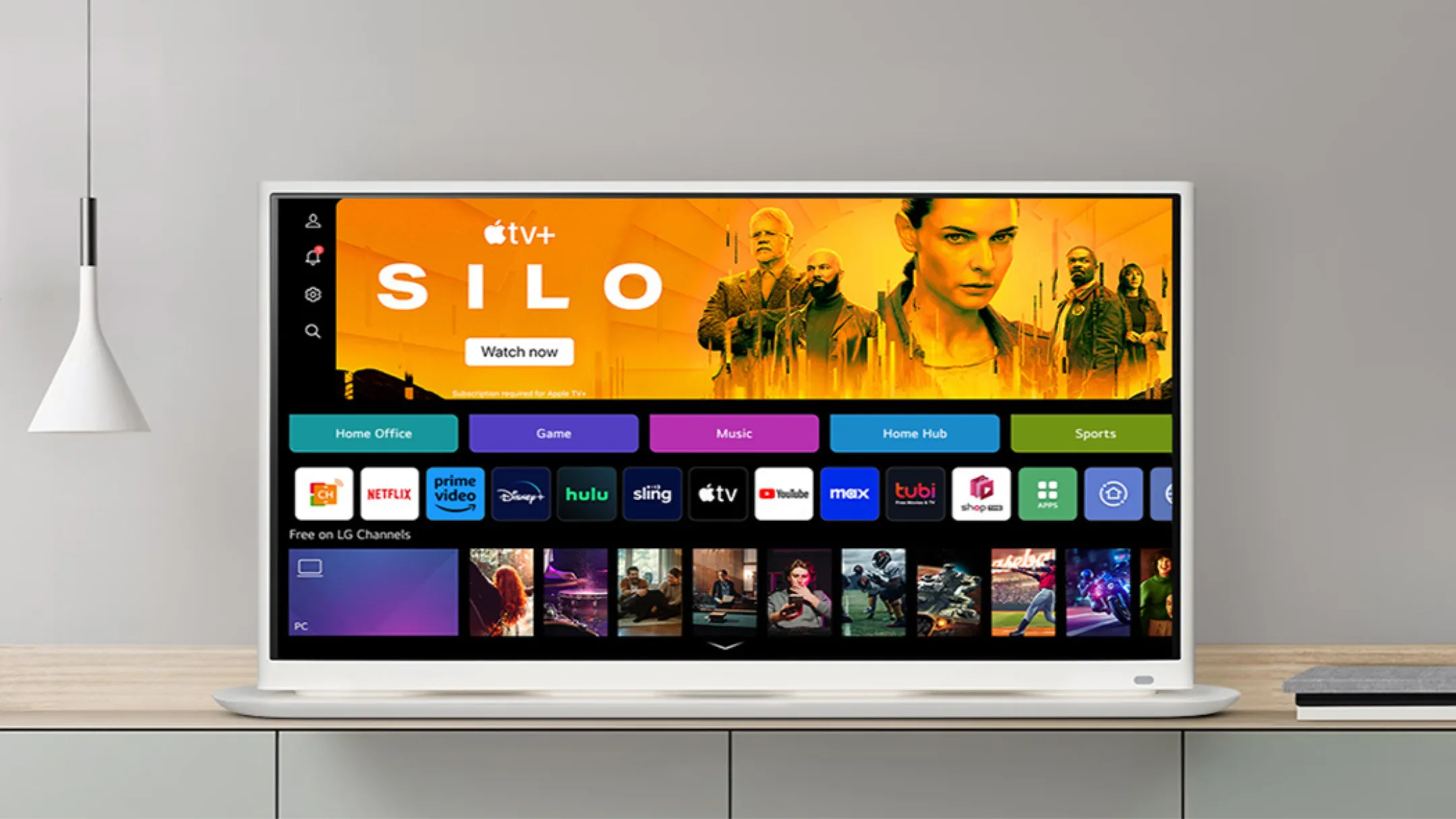 Giao diện webOS trực quan và sống động trên màn hình LG 32SR70U-W 4K UHD