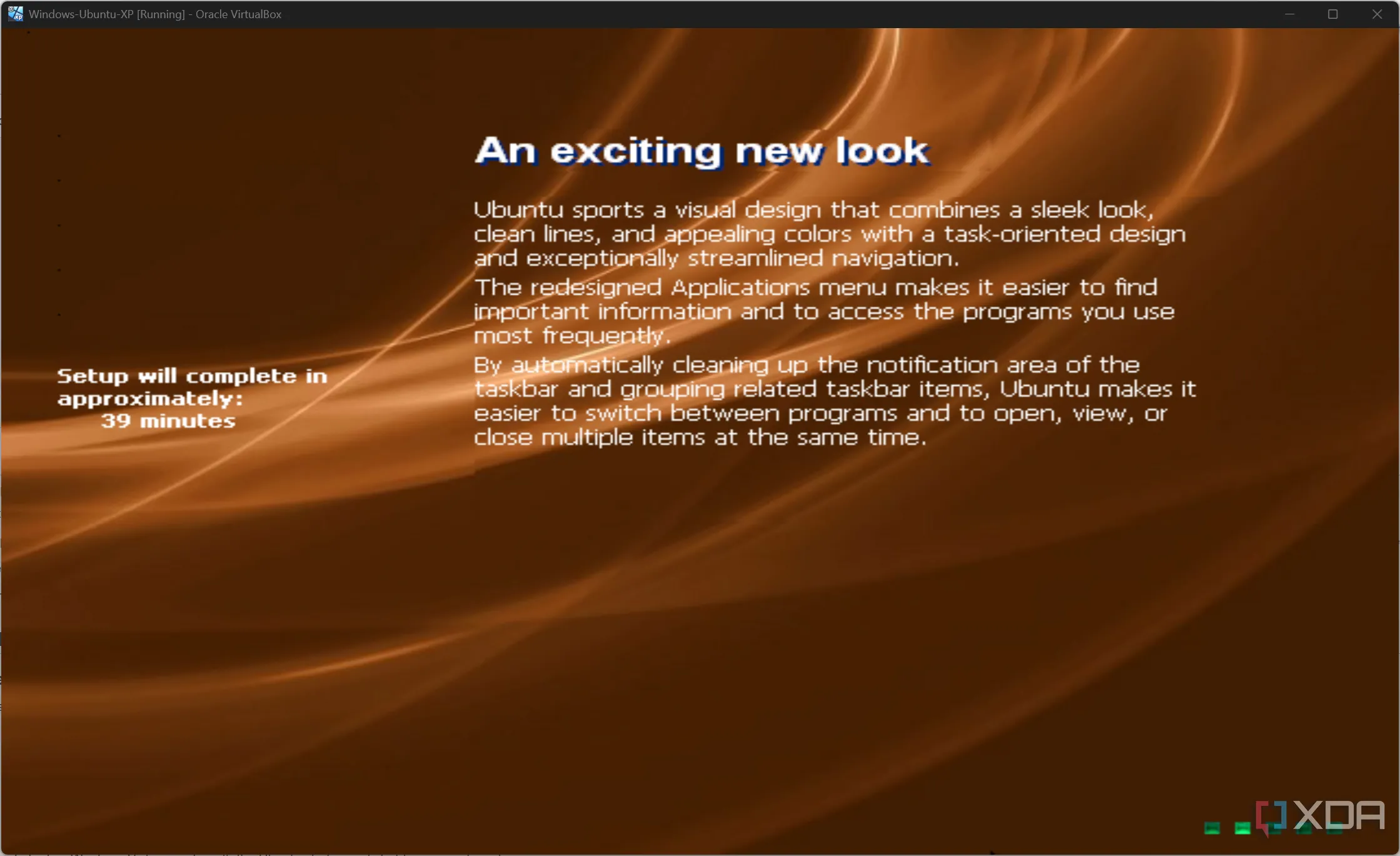 Giao diện Windows XP Ubuntu với theme Linux