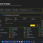 Giao diện Winhance hiển thị tùy chọn gỡ bỏ các tính năng Windows không cần thiết
