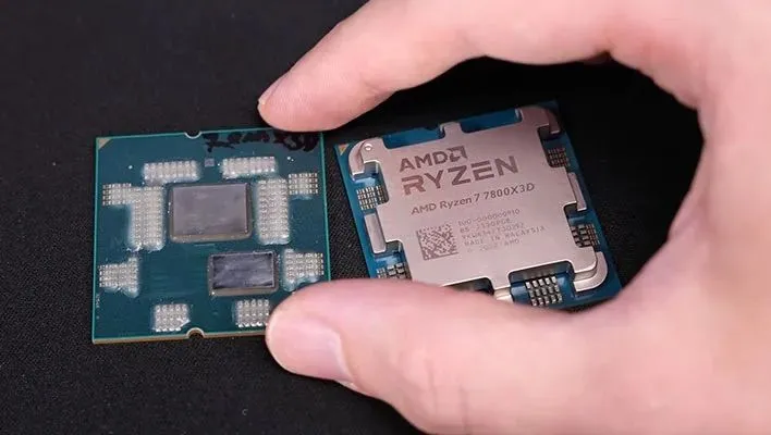 Hình ảnh bộ xử lý AMD Ryzen, minh họa cho kiến trúc chiplet.