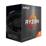 Hình ảnh cận cảnh vi xử lý AMD Ryzen 5 5500 với kiến trúc Zen 3 và socket AM4