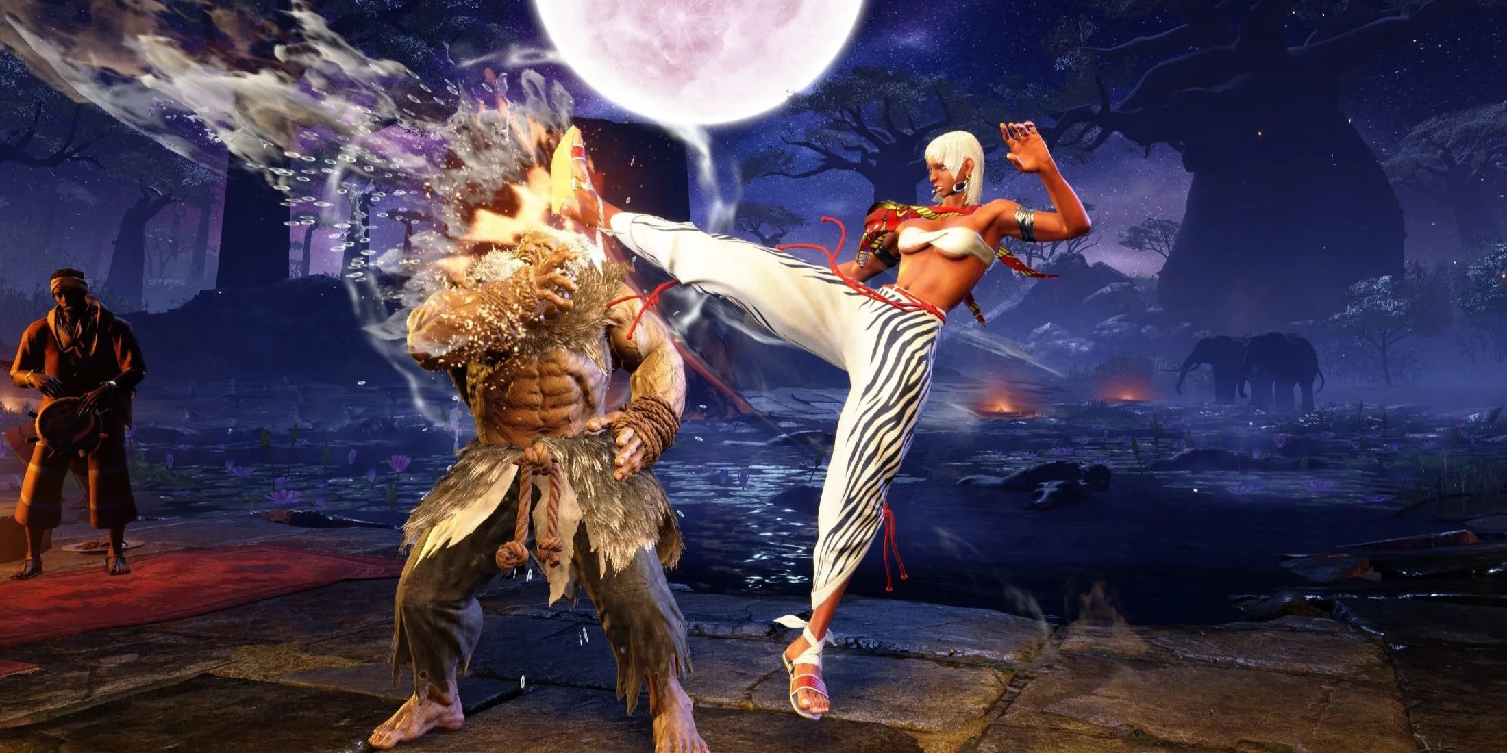 Hình ảnh chiến đấu của Elena, nhân vật DLC mới trong Street Fighter 6