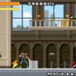 Hình ảnh màn hình game Ninja Five-O trên GBA với nhân vật Joe đang chiến đấu