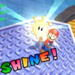 Hình ảnh Mario trong game Super Mario Sunshine, minh họa sự tập trung của Nintendo vào trải nghiệm chơi game độc đáo thay vì đồ họa.