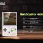 Hình ảnh mặt dưới máy chơi game Retroid Pocket Classic kèm thông số kỹ thuật chi tiết