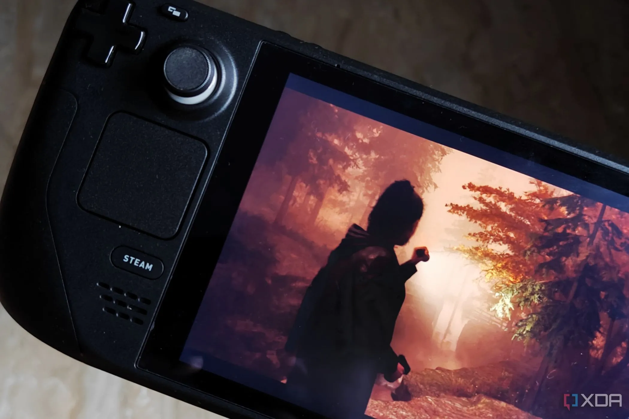 Hình ảnh minh họa game Alan Wake 2 chạy trên Steam Deck với công nghệ dò tia.