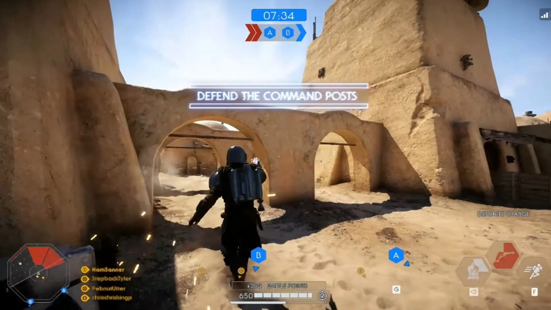 Hình ảnh nhân vật The Mandalorian được mod vào trong game Star Wars Battlefront 2