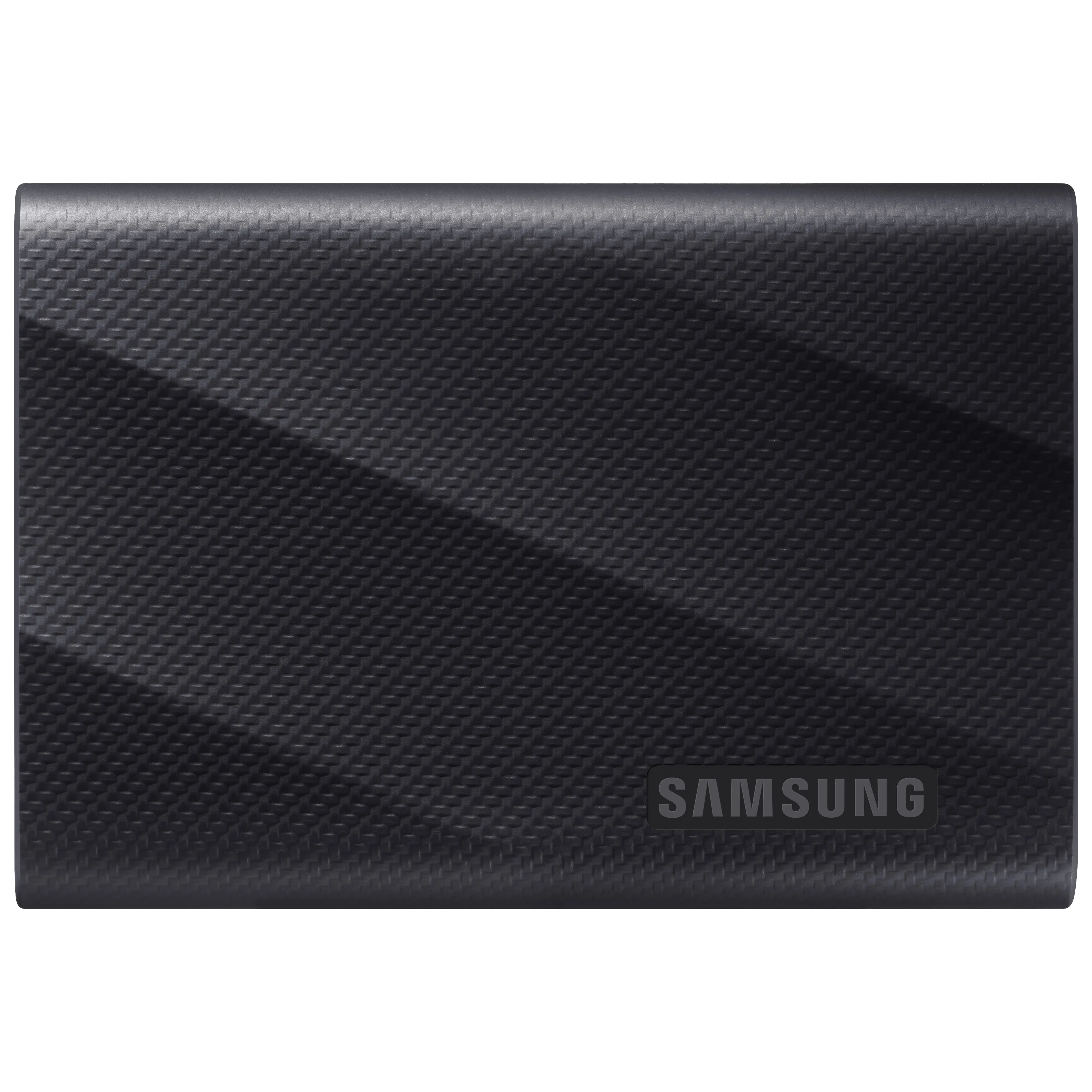 Hình ảnh ổ cứng SSD di động Samsung T9 với vỏ ngoài bền bỉ và logo Samsung