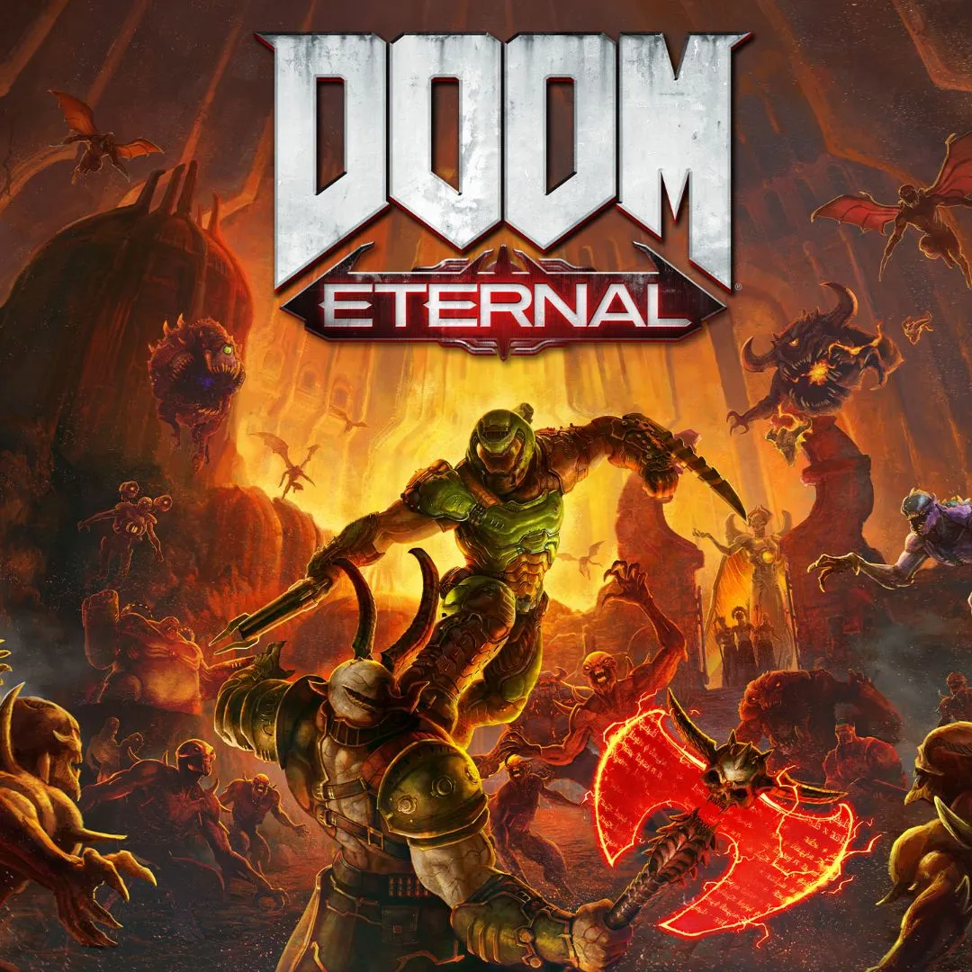 Hình ảnh sản phẩm game Doom Eternal, được đánh giá cao về khả năng tối ưu hóa đồ họa trên nhiều cấu hình PC khác nhau.