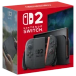 Hộp máy chơi game Nintendo Switch 2 với logo và thiết kế đặc trưng