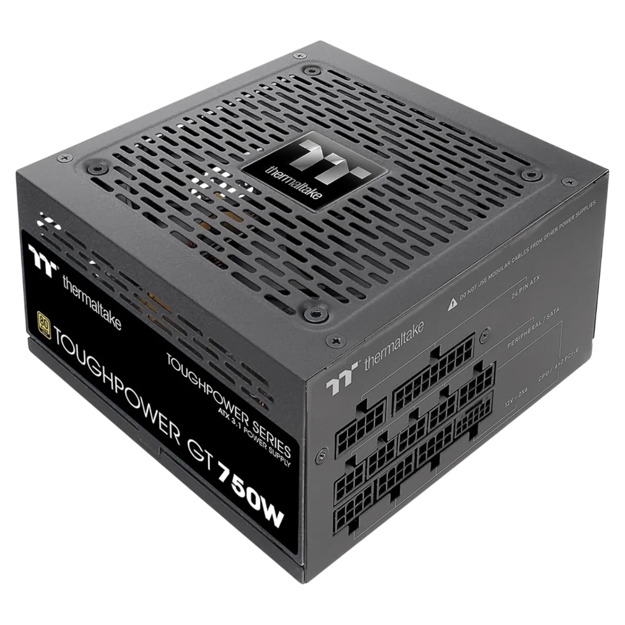 Hộp nguồn Thermaltake Toughpower GT 750W với logo và thông số nổi bật