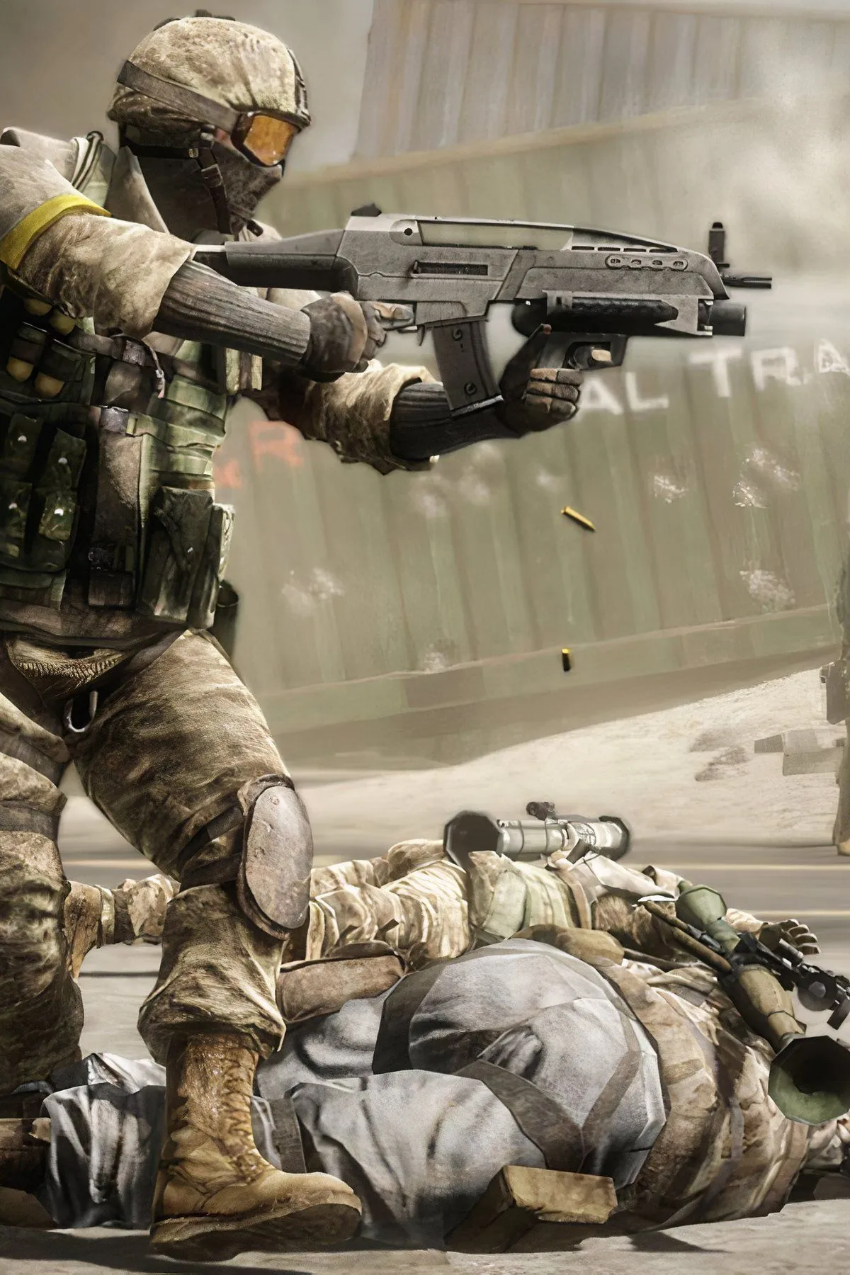 Khoảnh khắc phá hủy môi trường trong Battlefield: Bad Company, một tính năng đột phá của engine Frostbite.