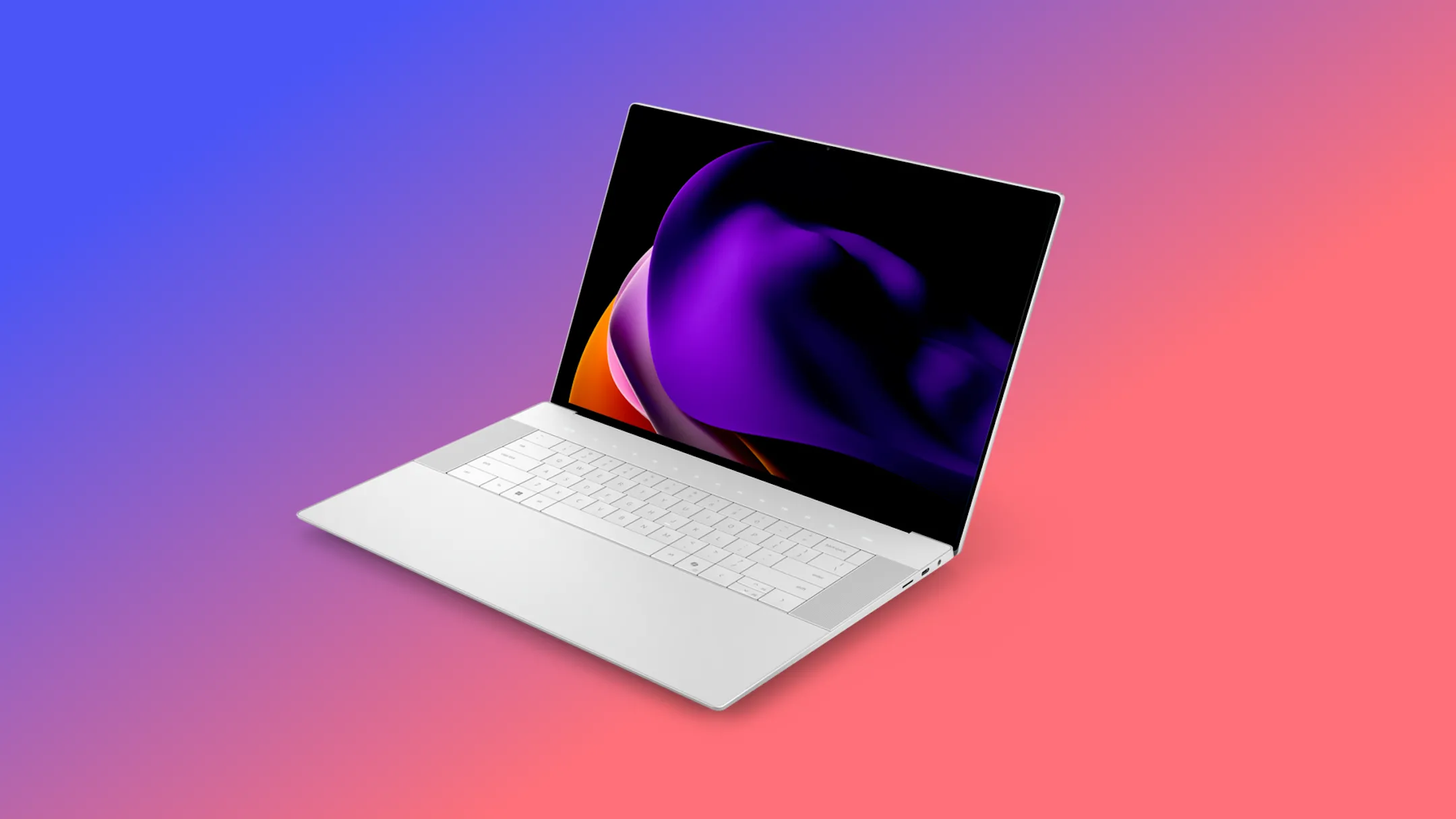 Laptop Dell 16 Premium màu bạch kim với thiết kế sang trọng