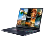 Laptop gaming Acer Predator Helios 18 hiển thị rõ màn hình và bàn phím RGB