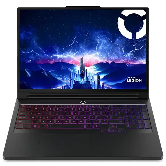 Laptop gaming Lenovo Legion Pro 7i Gen 10 mạnh mẽ với màn hình sáng và bàn phím chuyên dụng