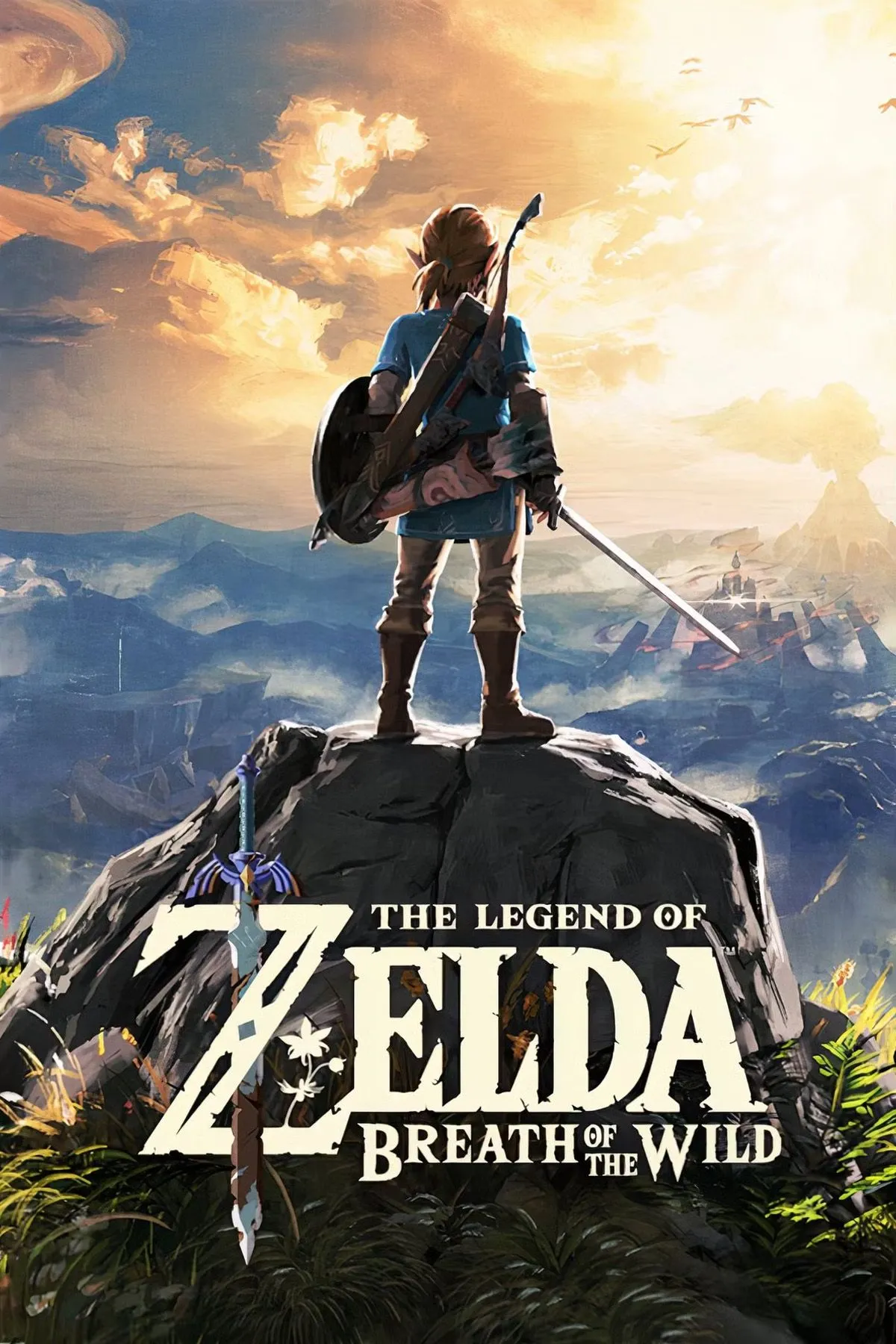 Link khám phá một vịnh biển tuyệt đẹp trong The Legend of Zelda: Breath of the Wild.