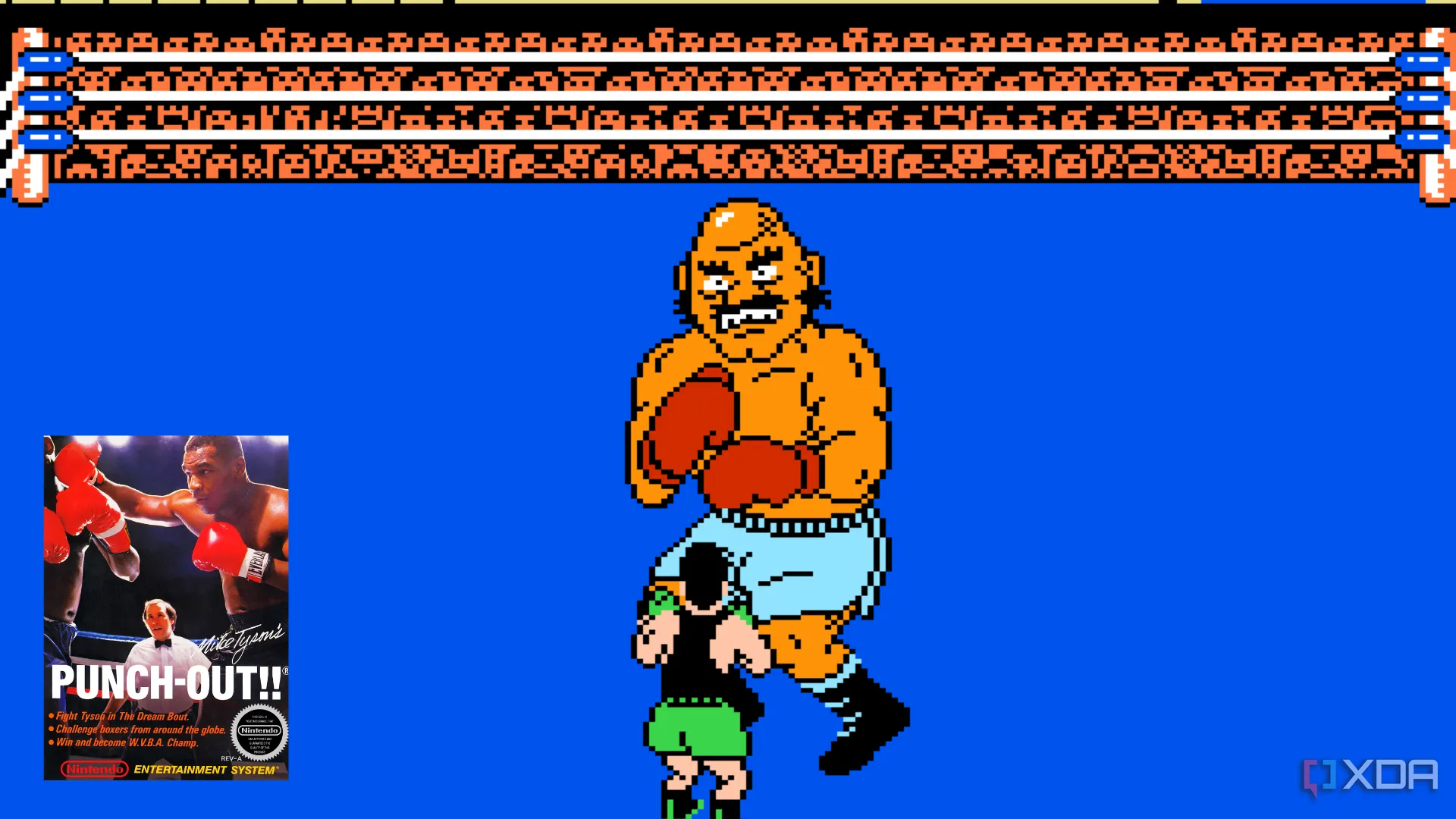 Little Mac né đòn và phản công Bald Bull trong tựa game boxing kinh điển Mike Tyson's Punch-Out! trên NES