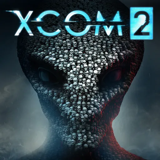 Logo game XCOM 2 Collection với biểu tượng quân đội và người ngoài hành tinh, thể hiện chủ đề chiến đấu