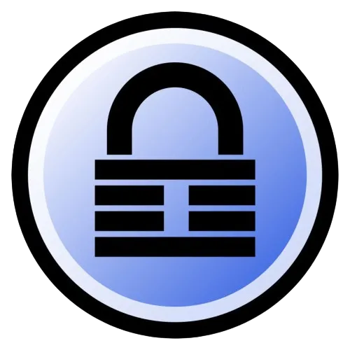 Logo KeePass với hình ảnh chìa khóa và chữ K cách điệu, tượng trưng cho tính bảo mật