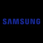 Logo Samsung màu xanh, biểu tượng của thương hiệu điện tử hàng đầu.