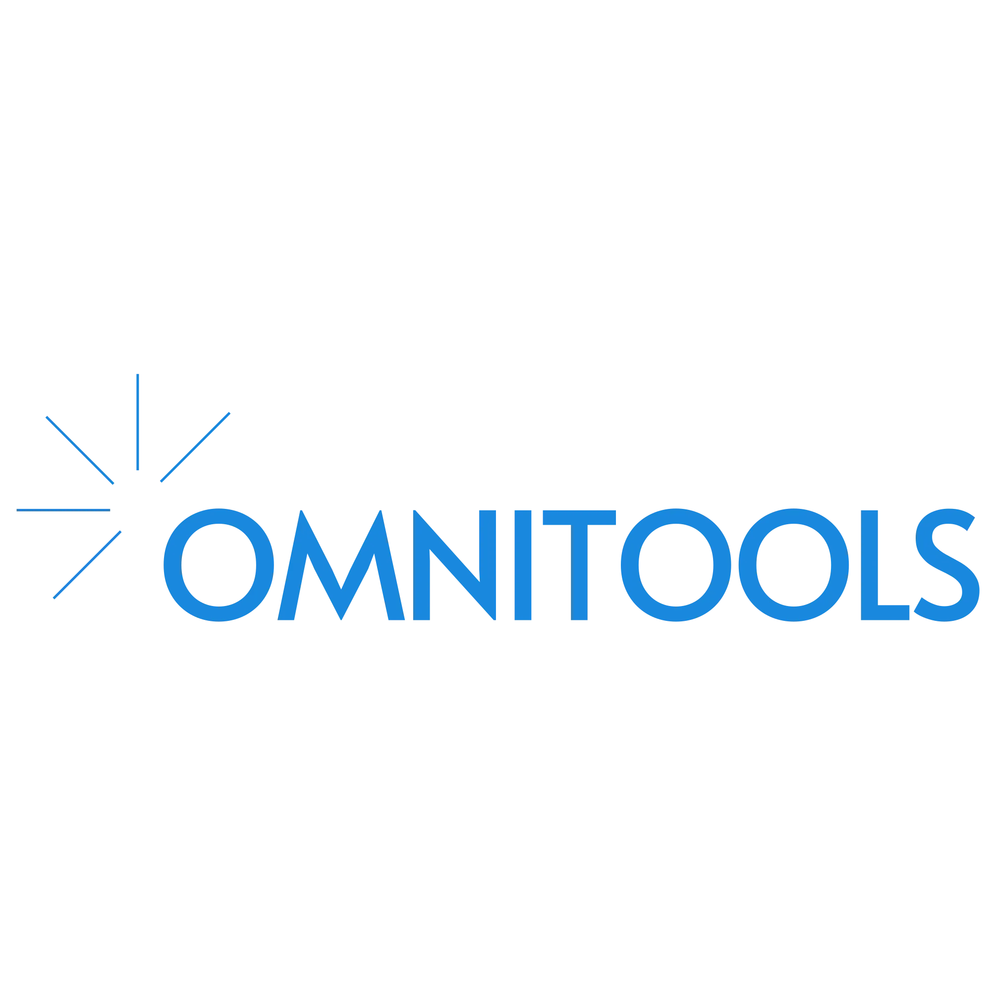 Logo ứng dụng Omni Tools với biểu tượng đa giác màu xanh lá và tên "Omni Tools", minh họa cho công cụ đa năng mã nguồn mở.