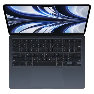 MacBook Air M2 trên nền trong suốt