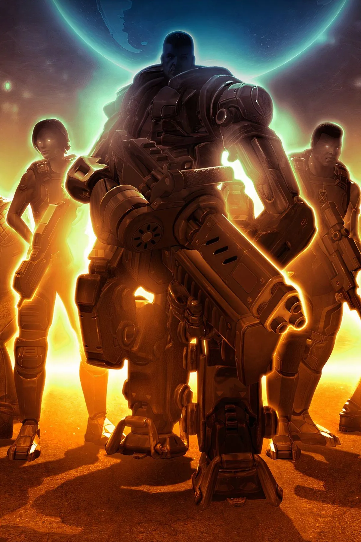 Màn hình game X-COM: UFO Defense, hiển thị các đặc vụ XCOM đối mặt với người ngoài hành tinh trong một môi trường đô thị