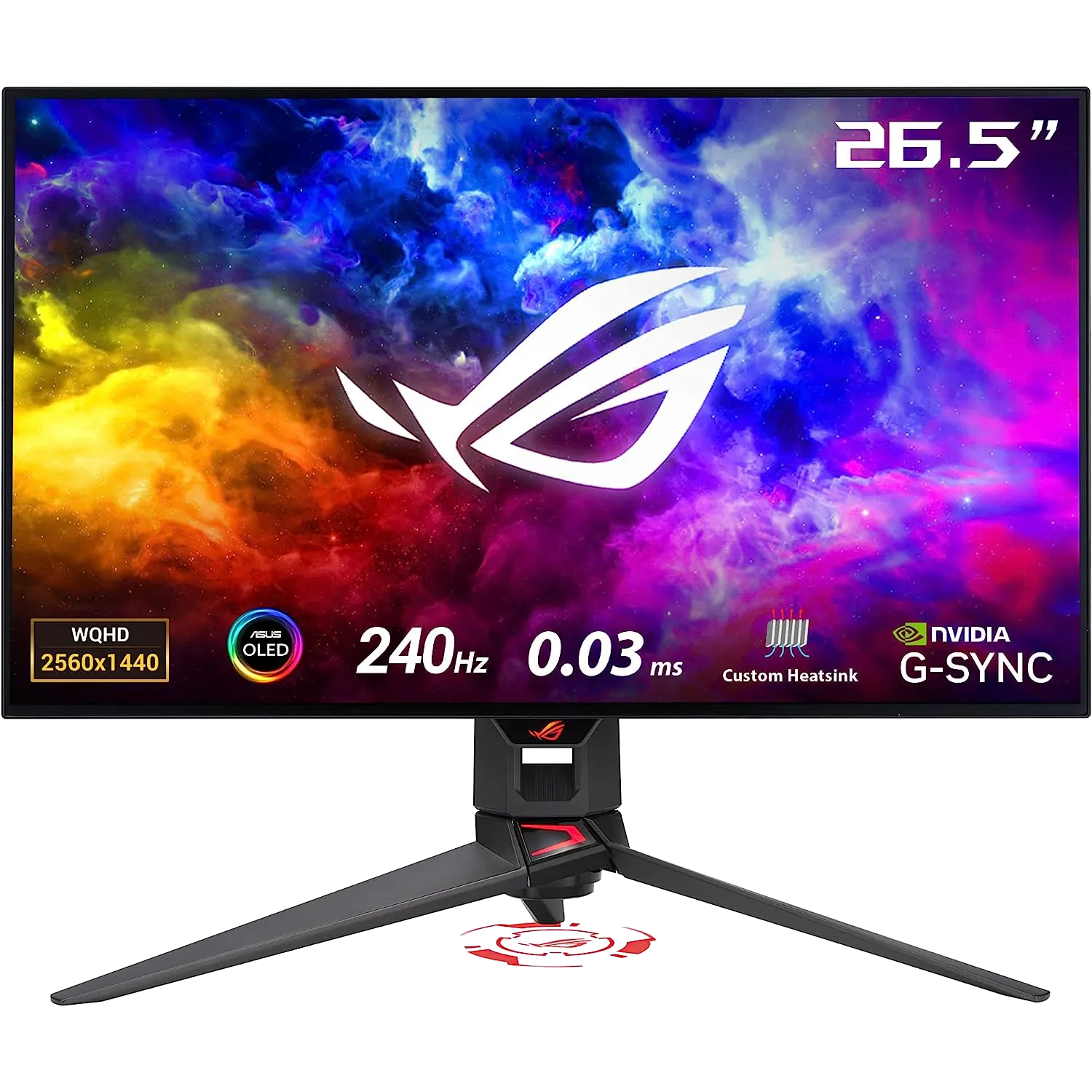 Màn hình gaming ASUS ROG Swift PG27AQDM OLED với thiết kế hiện đại