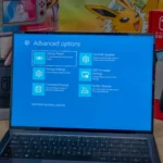 Màn hình môi trường khôi phục Windows 11 sau lỗi bootloader