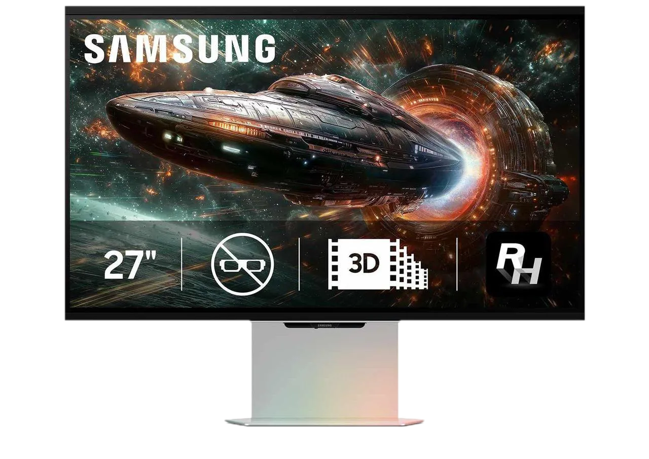 Màn hình Samsung Odyssey 3D hiển thị hình ảnh 3D sống động