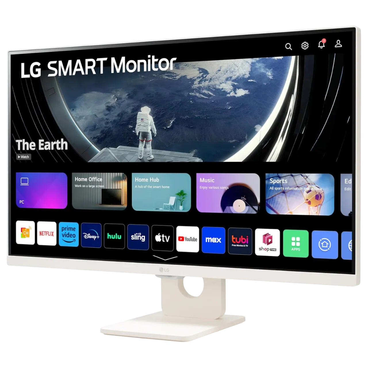 Màn hình thông minh LG 27SR50F-W MyView trắng tinh tế