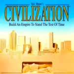 Màn hình trò chơi Civilization năm 1991, với bản đồ thế giới và giao diện xây dựng đế chế