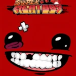 Meat Boy né lưỡi cưa trong game platformer Super Meat Boy