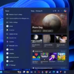 Menu tìm kiếm Windows 11 hiển thị nút trợ lý Copilot AI trước khi bị gỡ bỏ