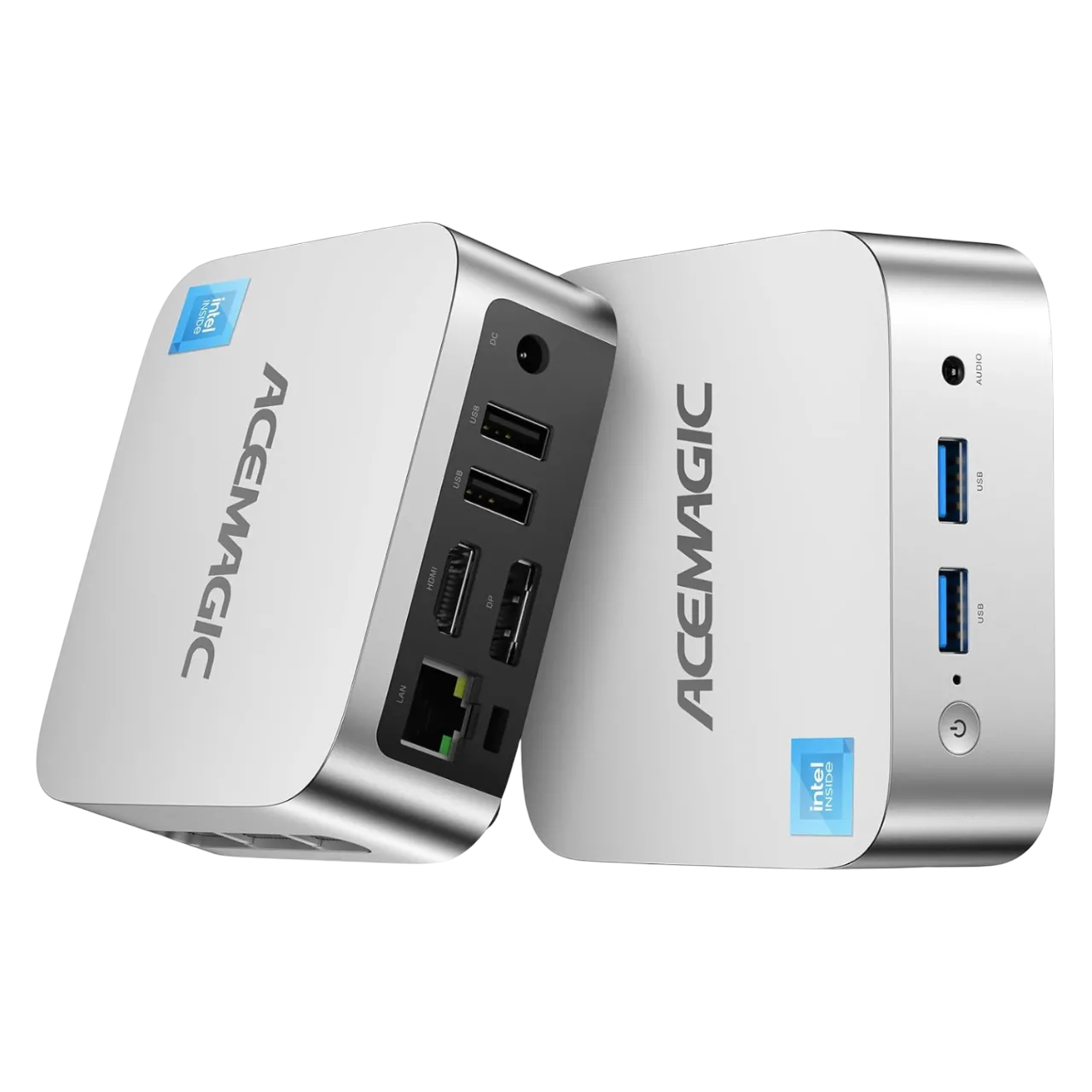Mini PC ACEMAGIC N150 Vista V1 với thiết kế nhỏ gọn, hiện đại màu đen.
