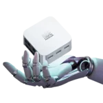 Mini PC ACEMAGICIAN với thiết kế nhỏ gọn và logo nổi bật