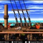 Một phân cảnh của trò chơi Donkey Kong Country 2 trên hệ máy Super Nintendo, được chơi qua dịch vụ Nintendo Switch Online