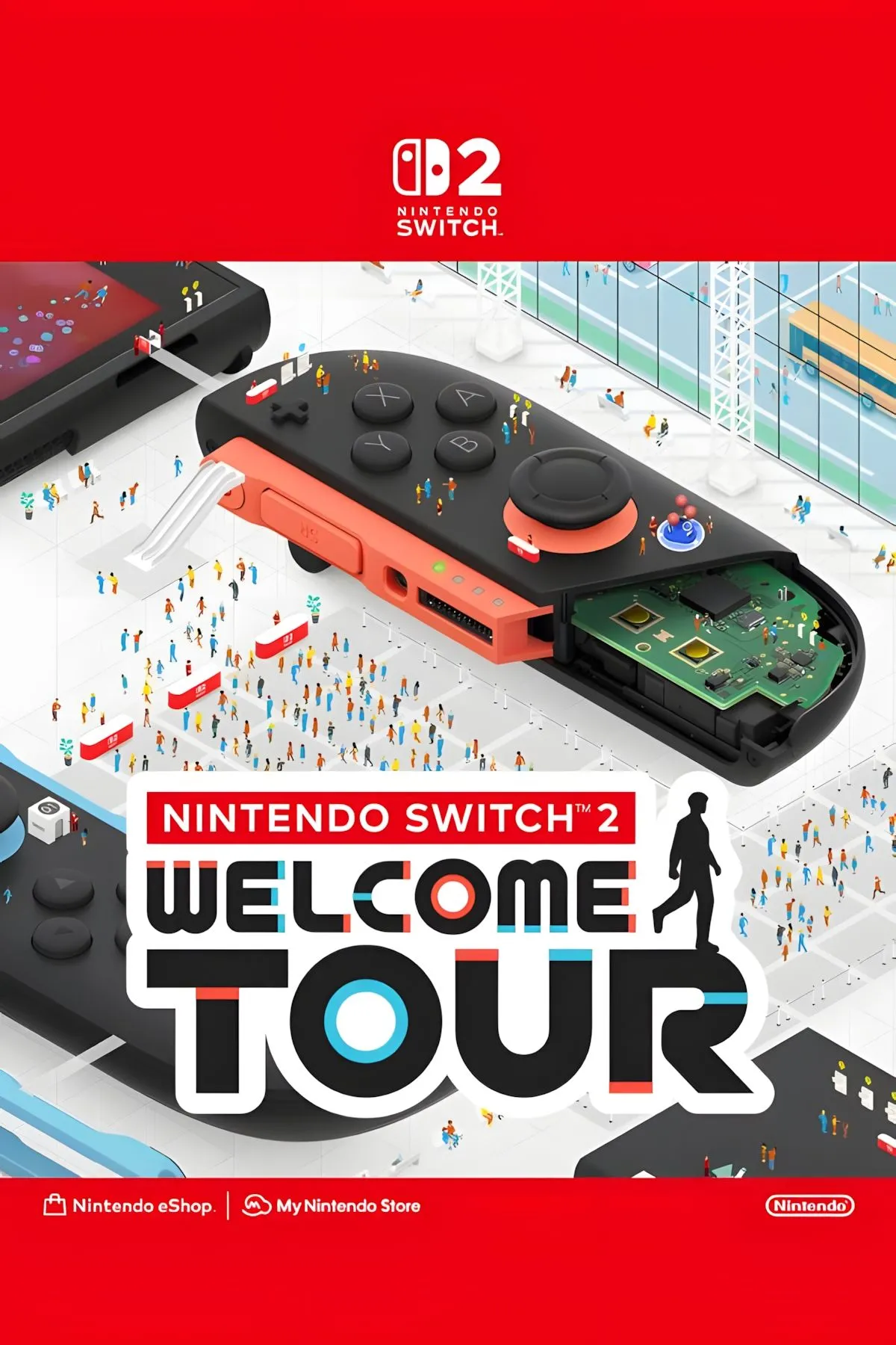 Một phân cảnh trong Nintendo Switch 2 Welcome Tour, hiển thị giao diện người dùng và các nhân vật trong game
