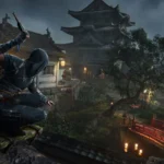Naoe trong Assassin's Creed Shadows với lưỡi dao ẩn, minh họa chế độ ám sát đảm bảo