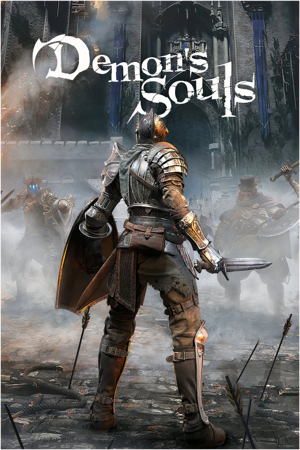 Người chơi đối mặt với quái vật trong Demon's Souls, một tựa game PlayStation có thể được port sau này