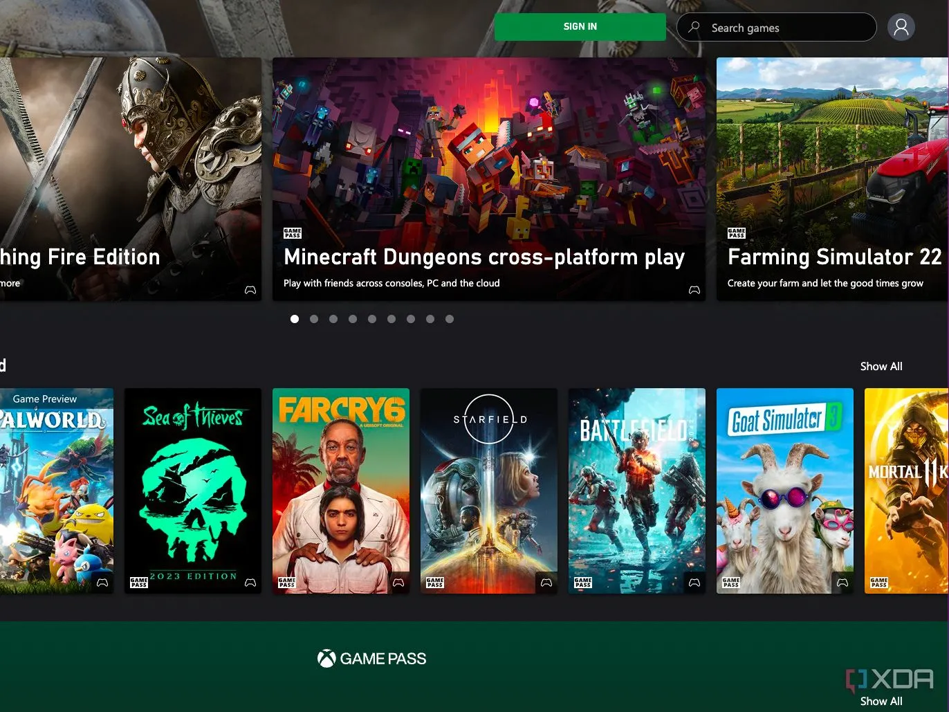 Người dùng đăng nhập Xbox Game Pass trên trình duyệt