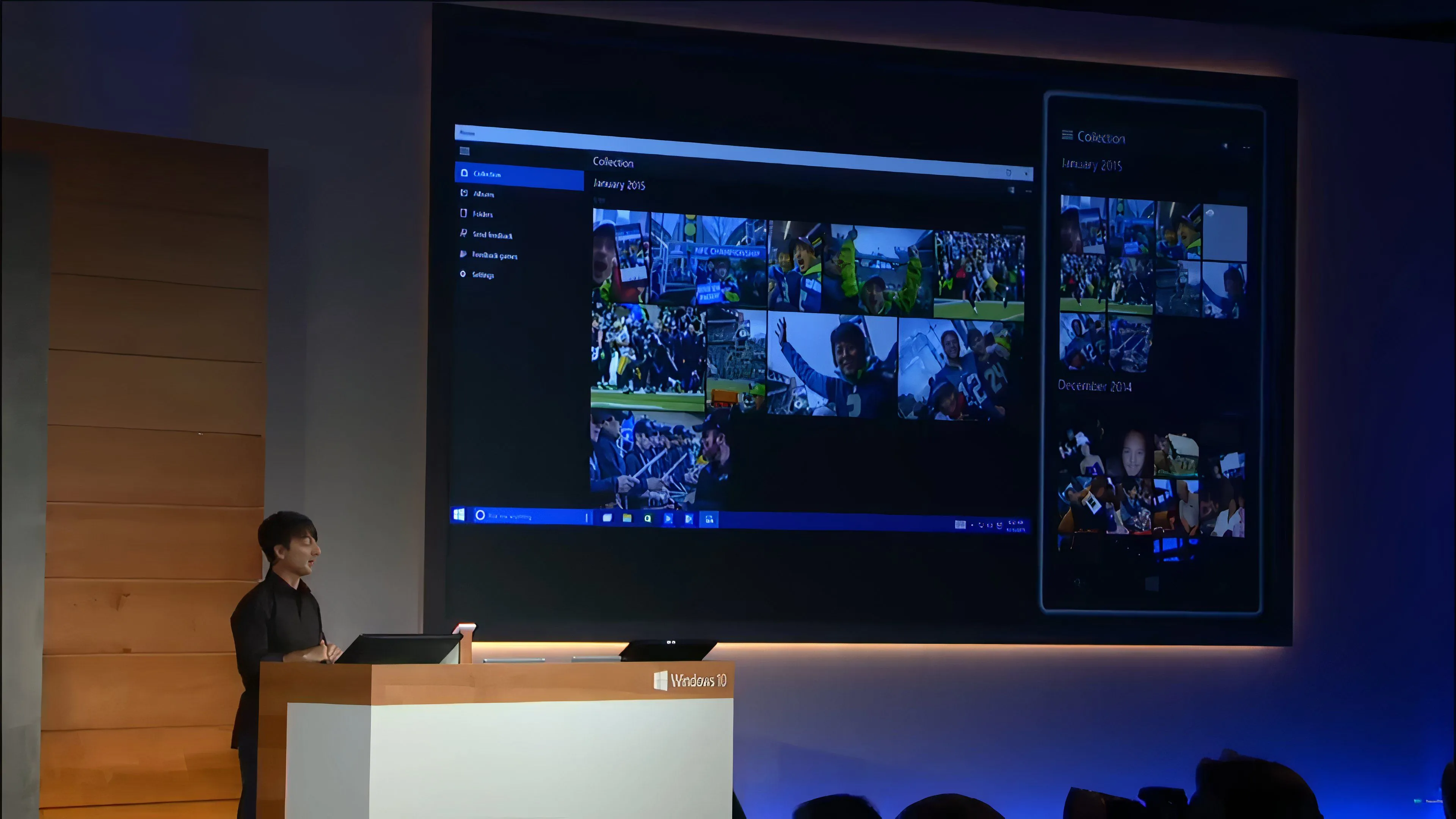Người dùng trải nghiệm Windows 10 trên thiết bị lai, thể hiện tính linh hoạt của hệ điều hành